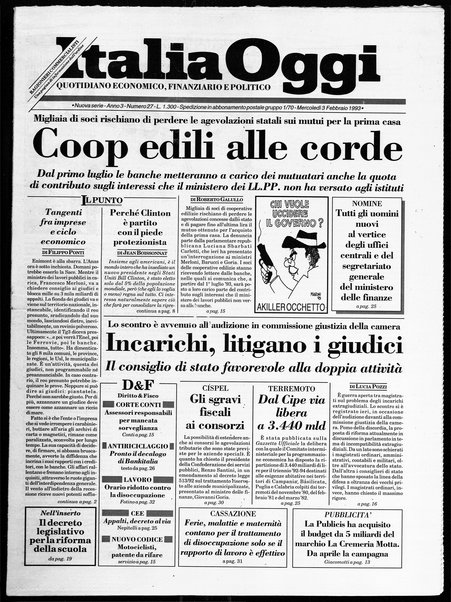 Italia oggi : quotidiano di economia finanza e politica